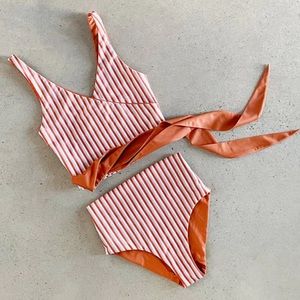 Brand new! Baiia SECOND | MARRAKESH REVERSIBLE WRAP TOP and BIKINI BOTTOMS